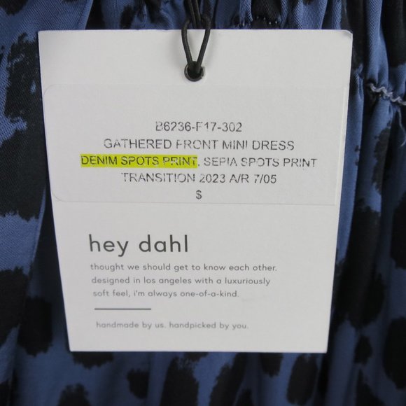 Bella Dahl Lolita Gathered Front Mini Dress S - Picture 10 of 10